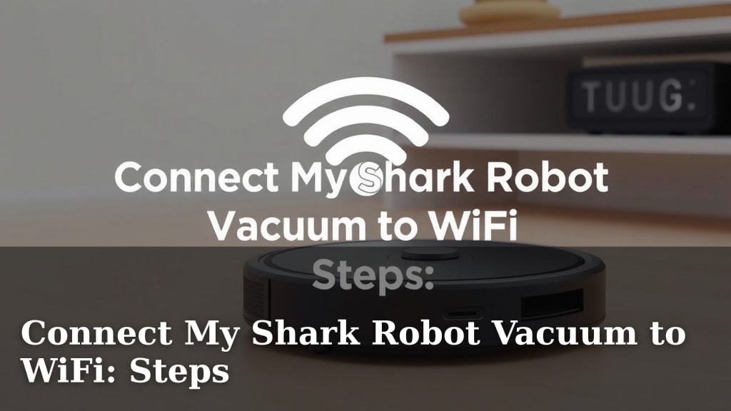 Connect My Shark Robot Vacuum to WiFi: Steps