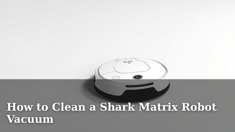 How to Clean a Shark Matrix Robot Vacuum