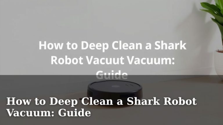 How to Deep Clean a Shark Robot Vacuum: Guide