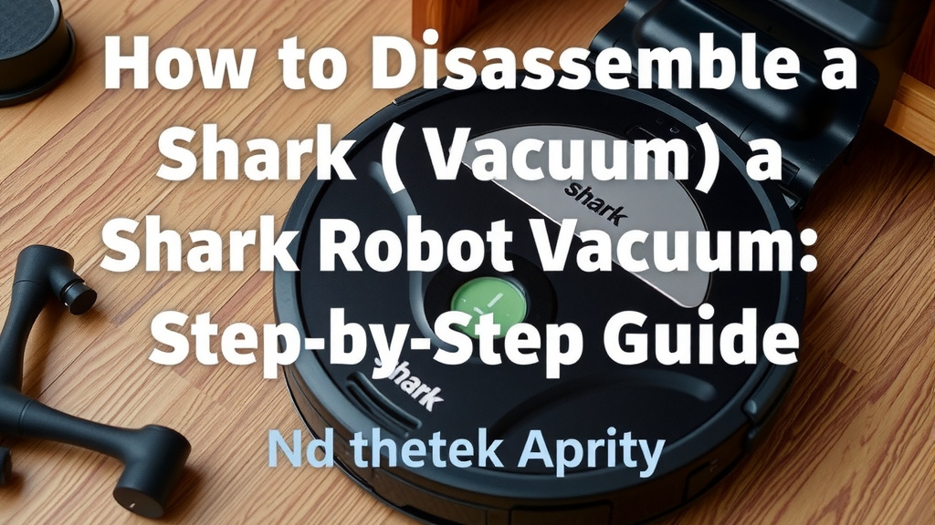 Taking Apart Your Shark Robot Vacuum: A Step-by-Step Guide