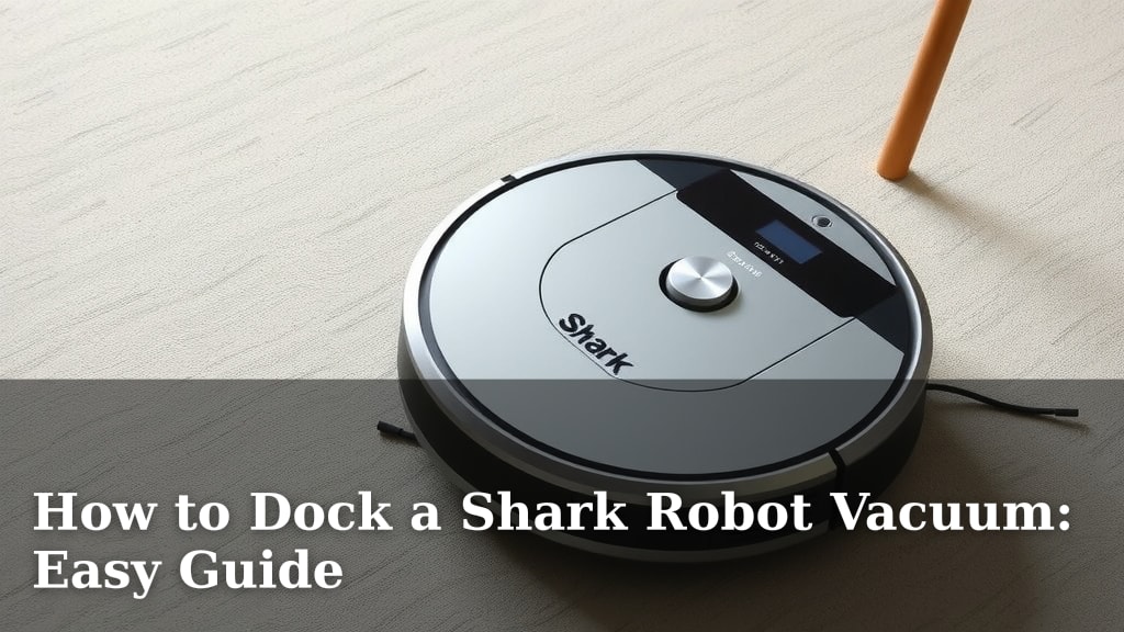 How to Dock a Shark Robot Vacuum: Easy Guide