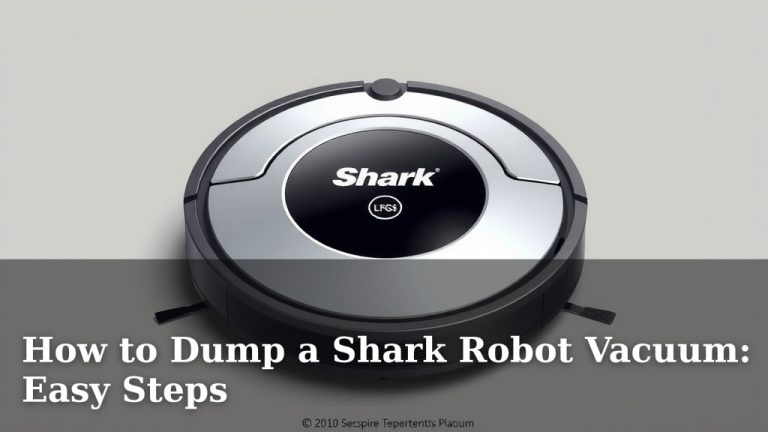 How to Dump a Shark Robot Vacuum: Easy Steps
