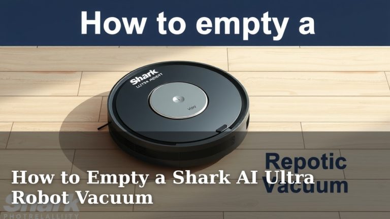 How to Empty a Shark AI Ultra Robot Vacuum