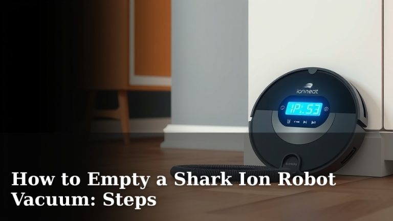 How to Empty a Shark Ion Robot Vacuum: Steps