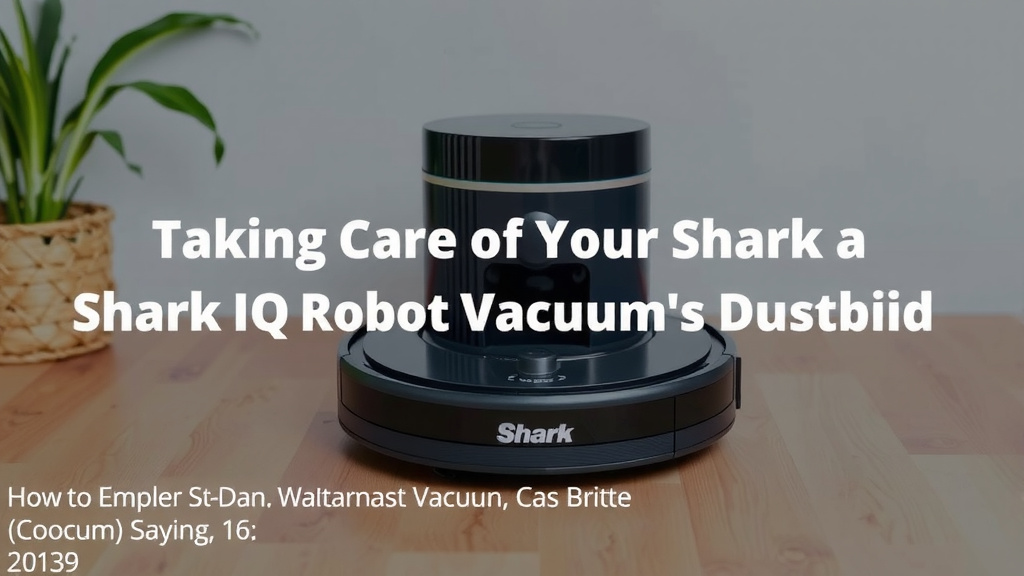 Taking Care of Your Shark IQ Robot's Dustbin
