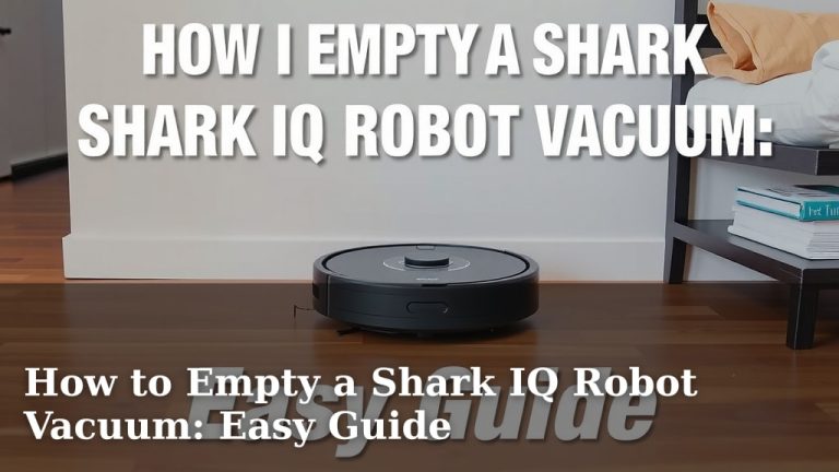 How to Empty a Shark IQ Robot Vacuum: Easy Guide