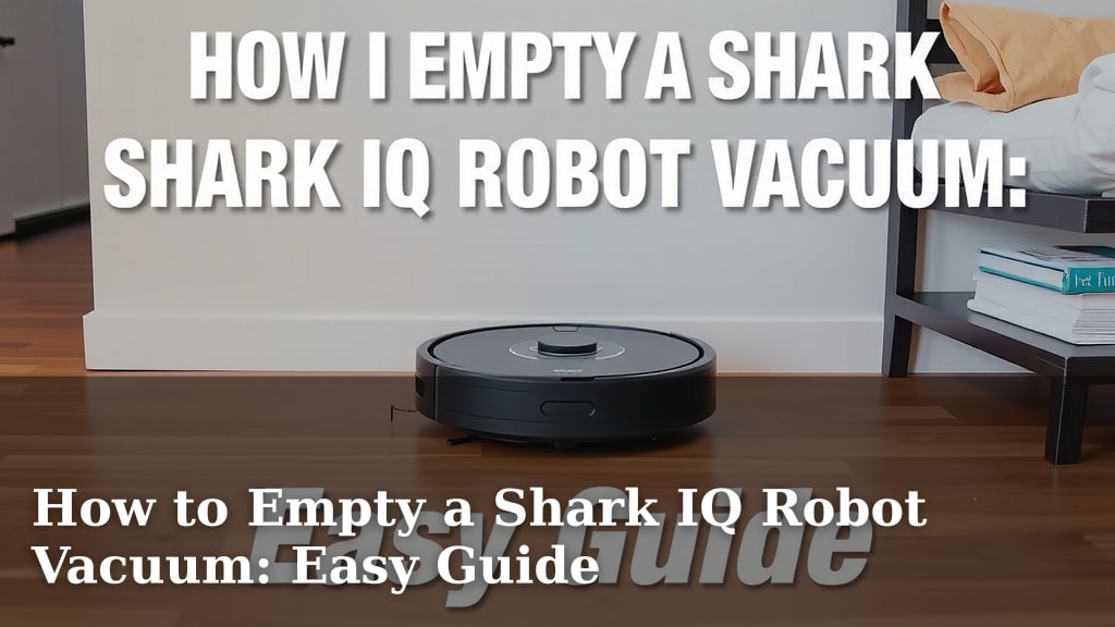 How to Empty a Shark IQ Robot Vacuum: Easy Guide
