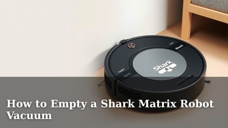 How to Empty a Shark Matrix Robot Vacuum