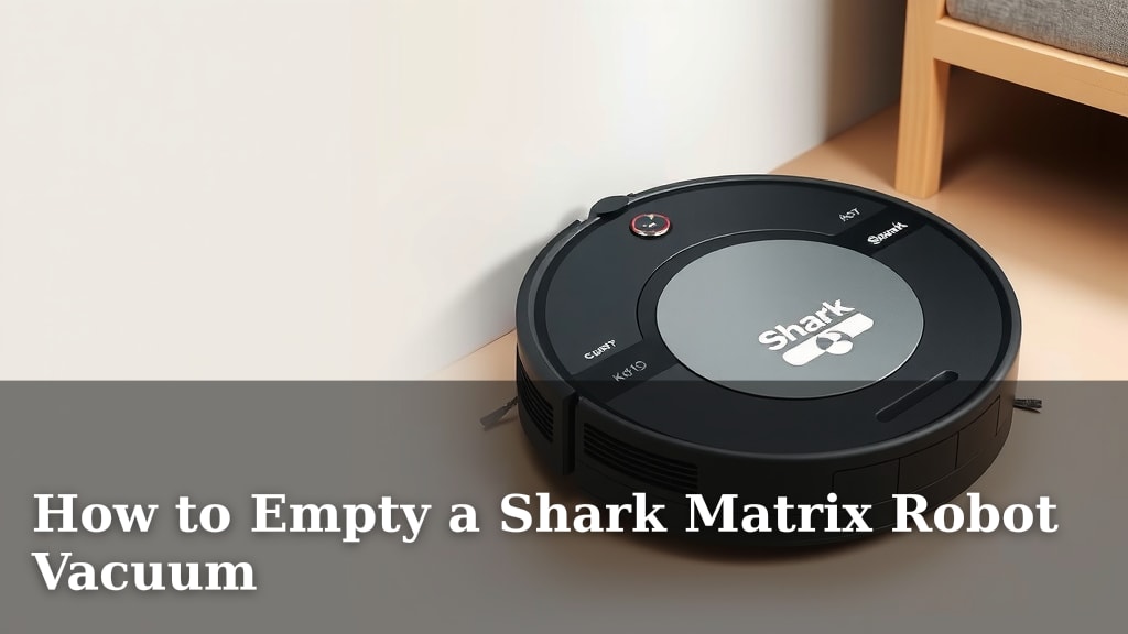 How to Empty a Shark Matrix Robot Vacuum