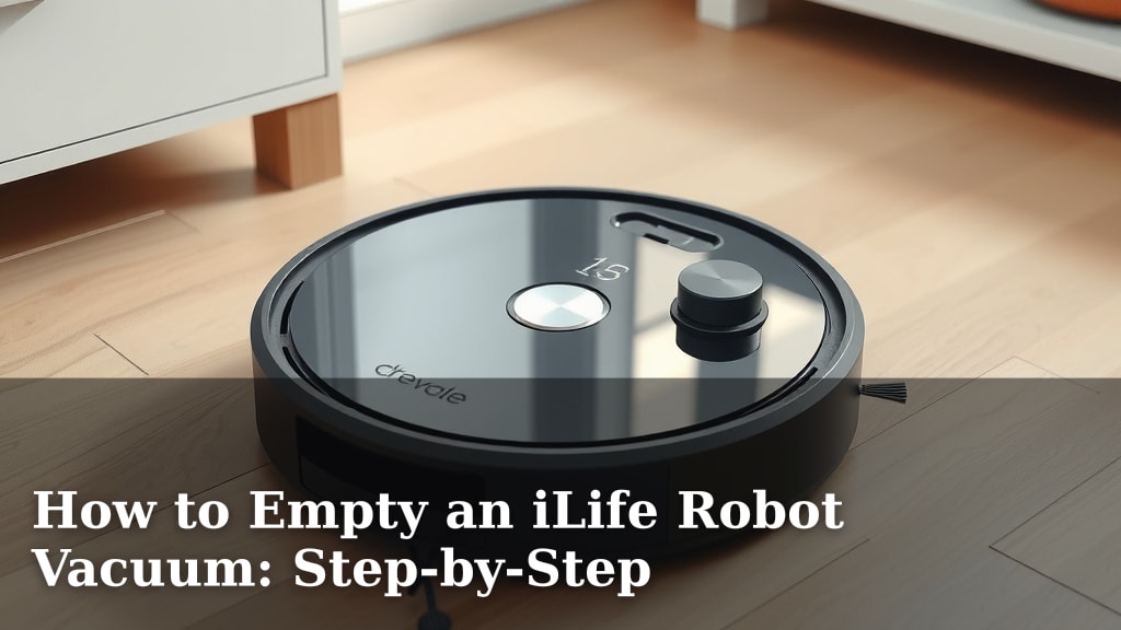 How to Empty an iLife Robot Vacuum: Step-by-Step