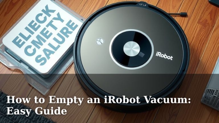 How to Empty an iRobot Vacuum: Easy Guide