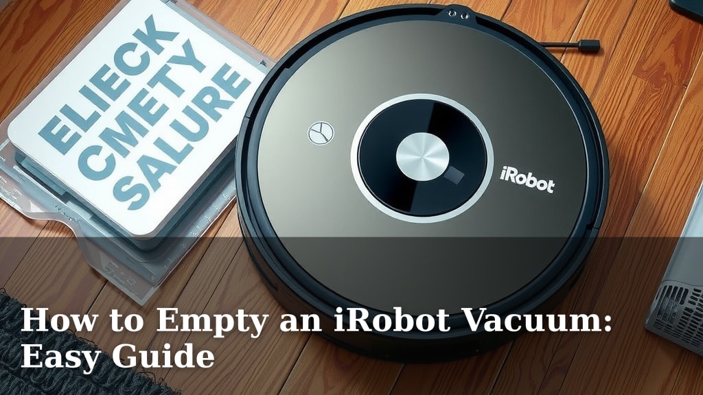 How to Empty an iRobot Vacuum: Easy Guide
