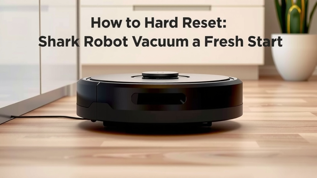Giving Your Shark Robot Vacuum a Fresh Start