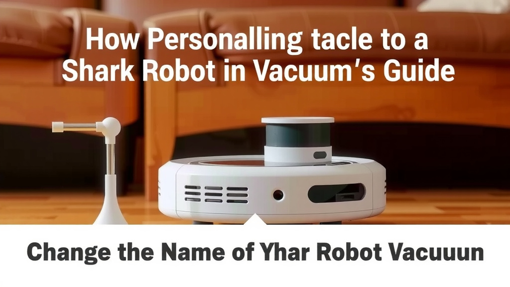 Personalizing Your Shark Robot Vacuum's Name
