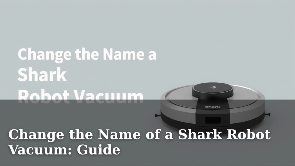 Change the Name of a Shark Robot Vacuum: Guide