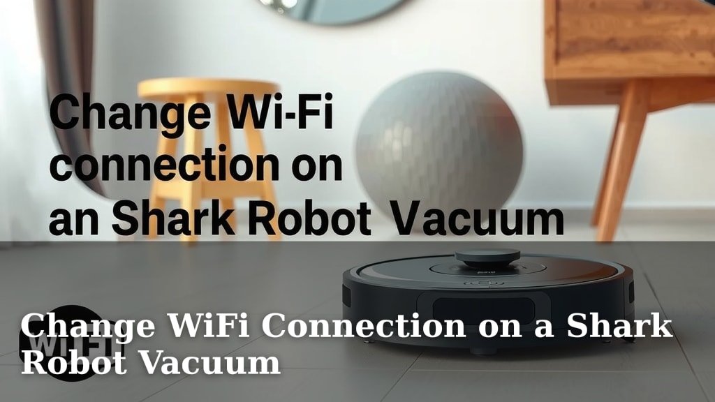 Change WiFi Connection on a Shark Robot Vacuum