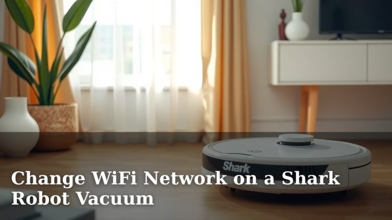 Change WiFi Network on a Shark Robot Vacuum