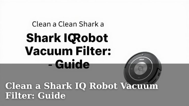 Clean a Shark IQ Robot Vacuum Filter: Guide
