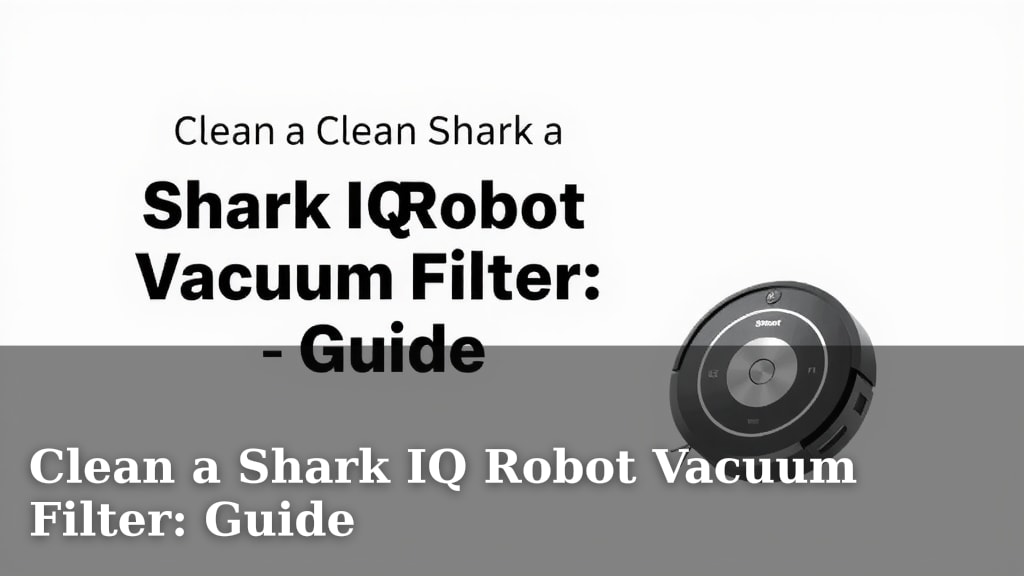 Clean a Shark IQ Robot Vacuum Filter: Guide