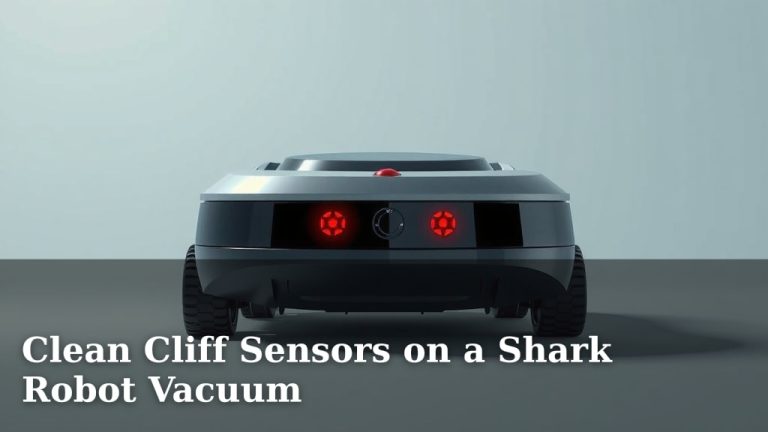 Clean Cliff Sensors on a Shark Robot Vacuum