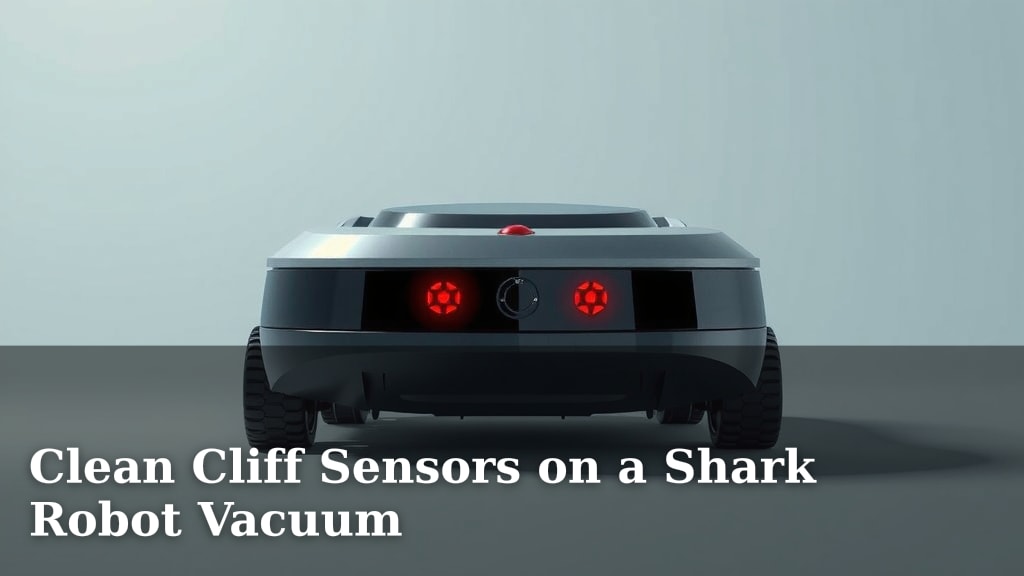 Clean Cliff Sensors on a Shark Robot Vacuum