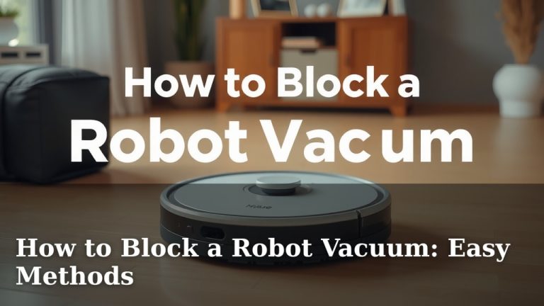 How to Block a Robot Vacuum: Easy Methods