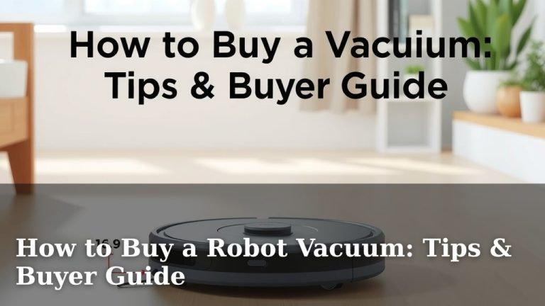 How to Buy a Robot Vacuum: Tips & Buyer Guide