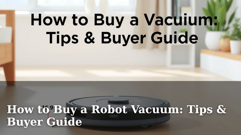 How to Buy a Robot Vacuum: Tips & Buyer Guide