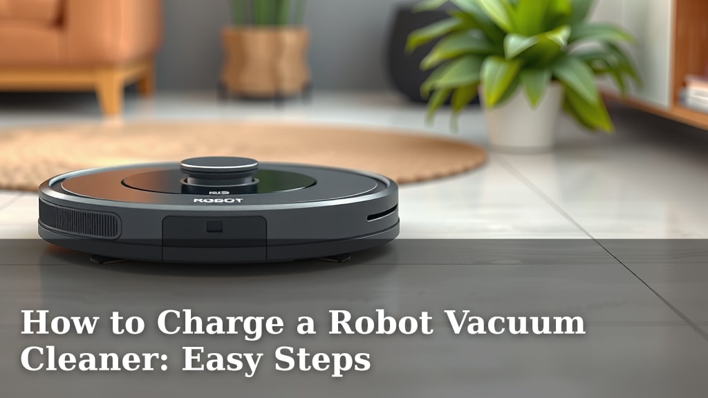 How to Charge a Robot Vacuum Cleaner: Easy Steps