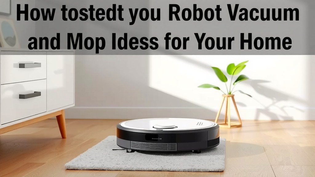 Selecting the Best Robot Vacuum Mop for Your Home