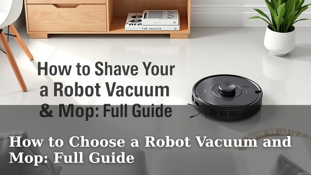 How to Choose a Robot Vacuum and Mop: Full Guide