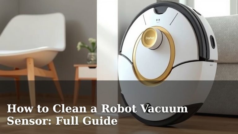 How to Clean a Robot Vacuum Sensor: Full Guide