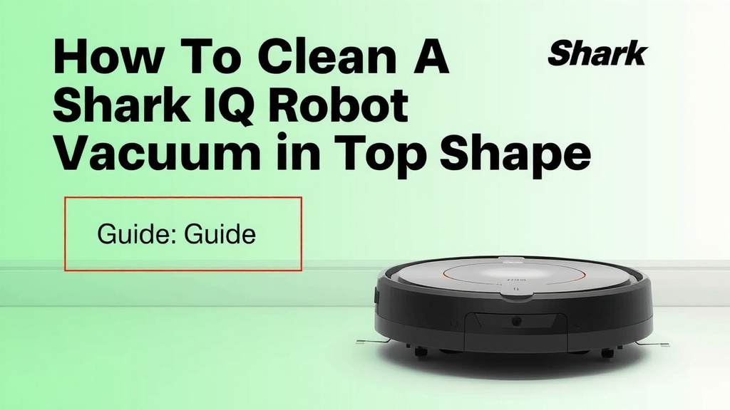Keeping Your Shark IQ Robot Vacuum in Top Shape