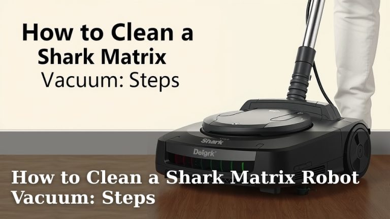 How to Clean a Shark Matrix Robot Vacuum: Steps