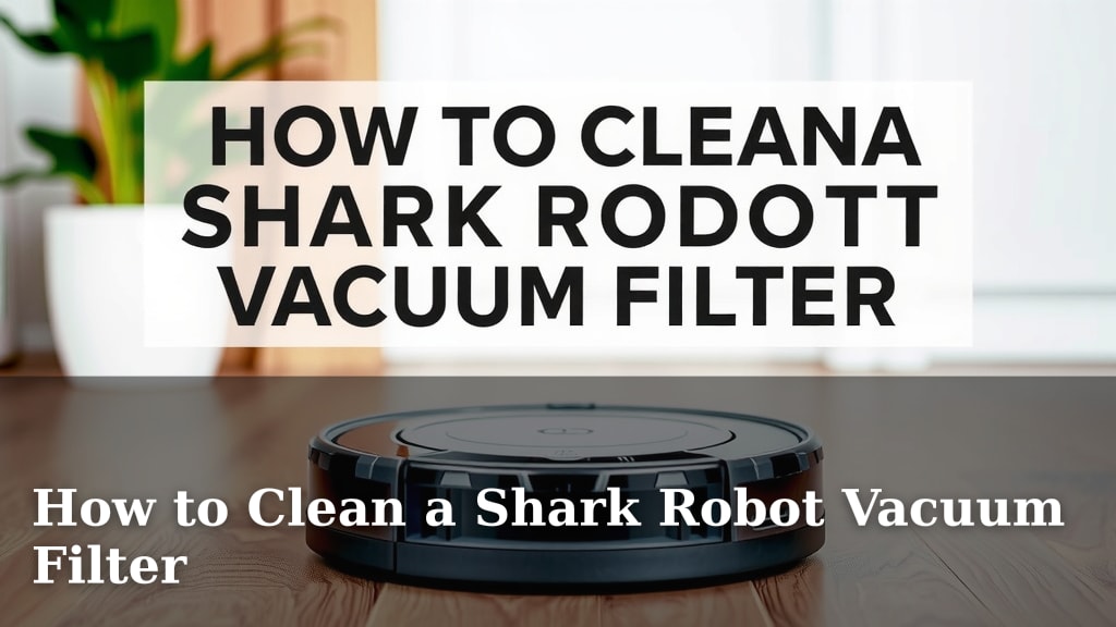 How to Clean a Shark Robot Vacuum Filter