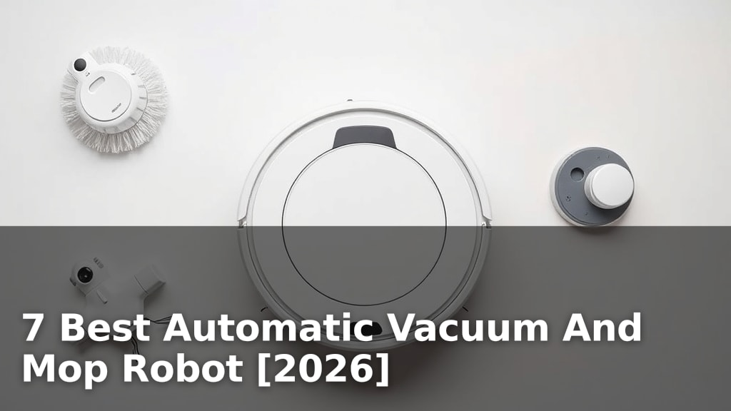 7 Best Automatic Vacuum And Mop Robot [2026]