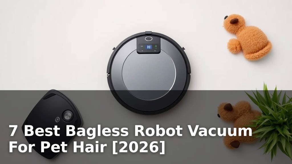 7 Best Bagless Robot Vacuum For Pet Hair [2026]
