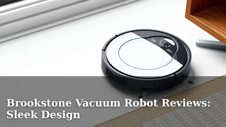 Brookstone Vacuum Robot Reviews: Sleek Design