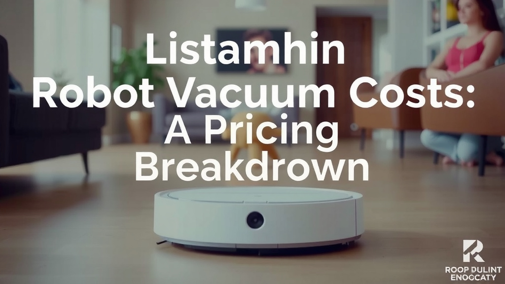 Understanding Robot Vacuum Costs: A Pricing Breakdown