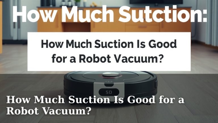 How Much Suction Is Good for a Robot Vacuum?