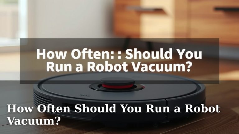 How Often Should You Run a Robot Vacuum?