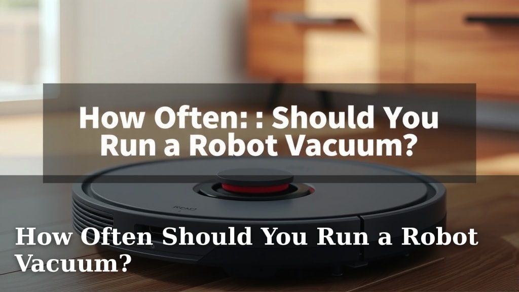 How Often Should You Run a Robot Vacuum?