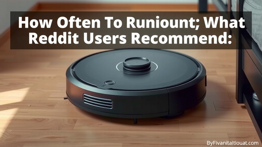 Robot Vacuum Frequency: What Reddit Users Recommend