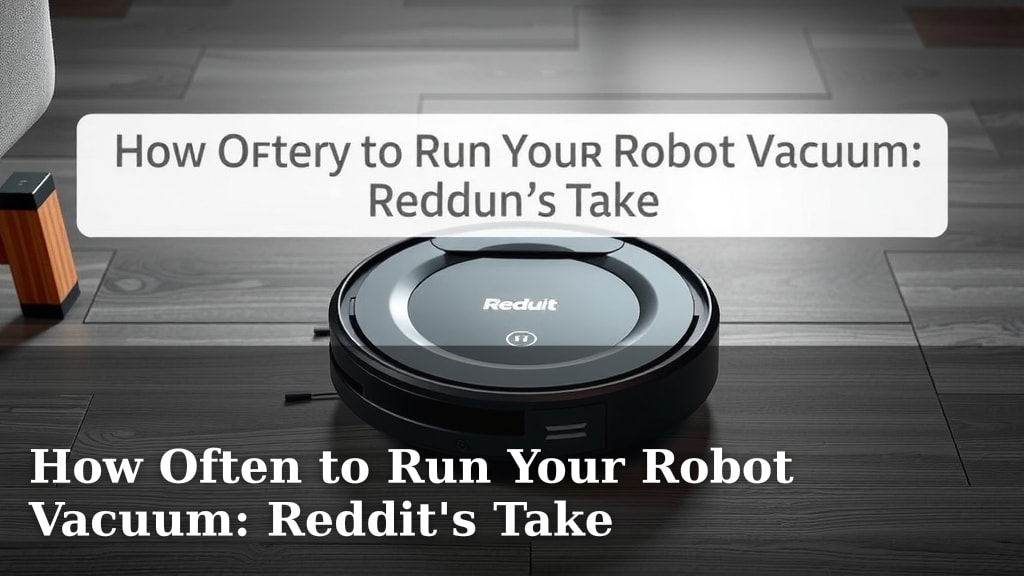 How Often to Run Your Robot Vacuum: Reddit's Take