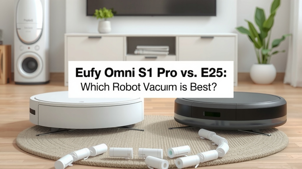 Comparing Top Eufy Robot Vacuums: Omni S1 Pro vs. E25