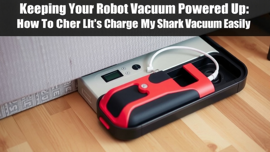 Keeping Your Shark Robot Vacuum Powered Up