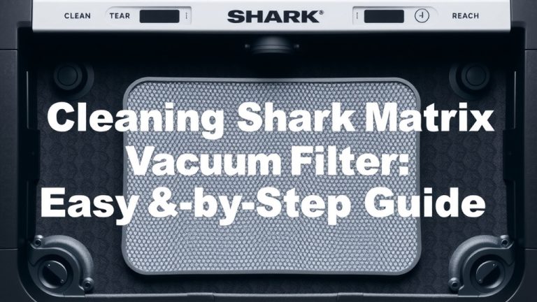 Clean Shark Matrix Robot Vacuum Filter: Easy Step-by-Step Guide