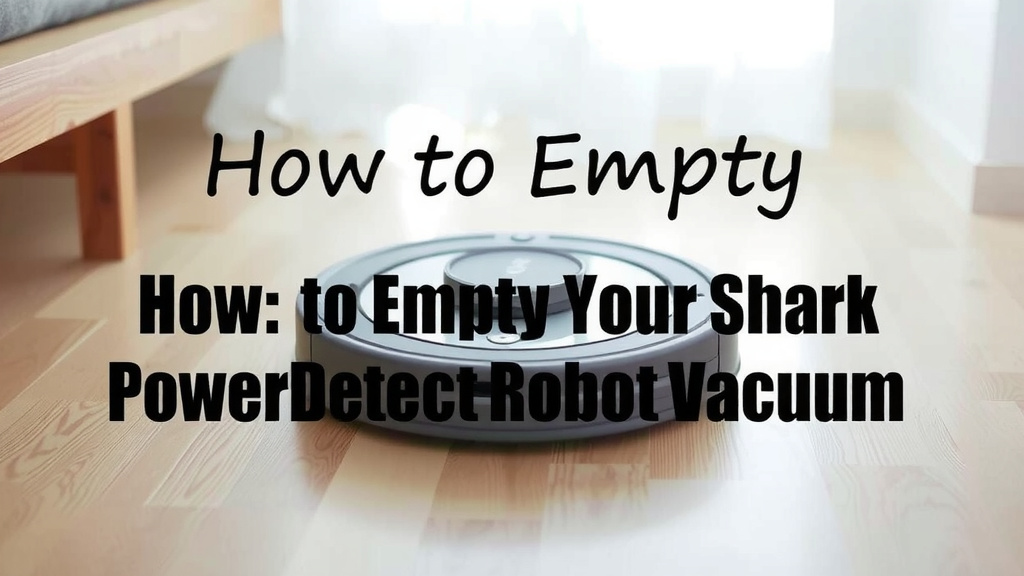 How to Empty Your Shark PowerDetect Robot Vacuum