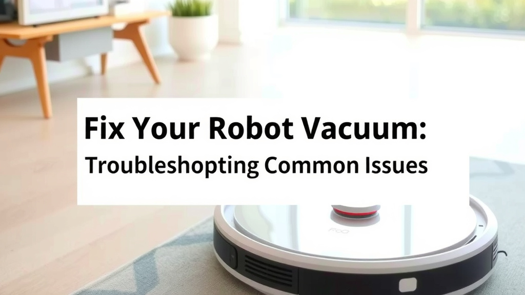 Fix Your Robot Vacuum: Troubleshooting Common Issues