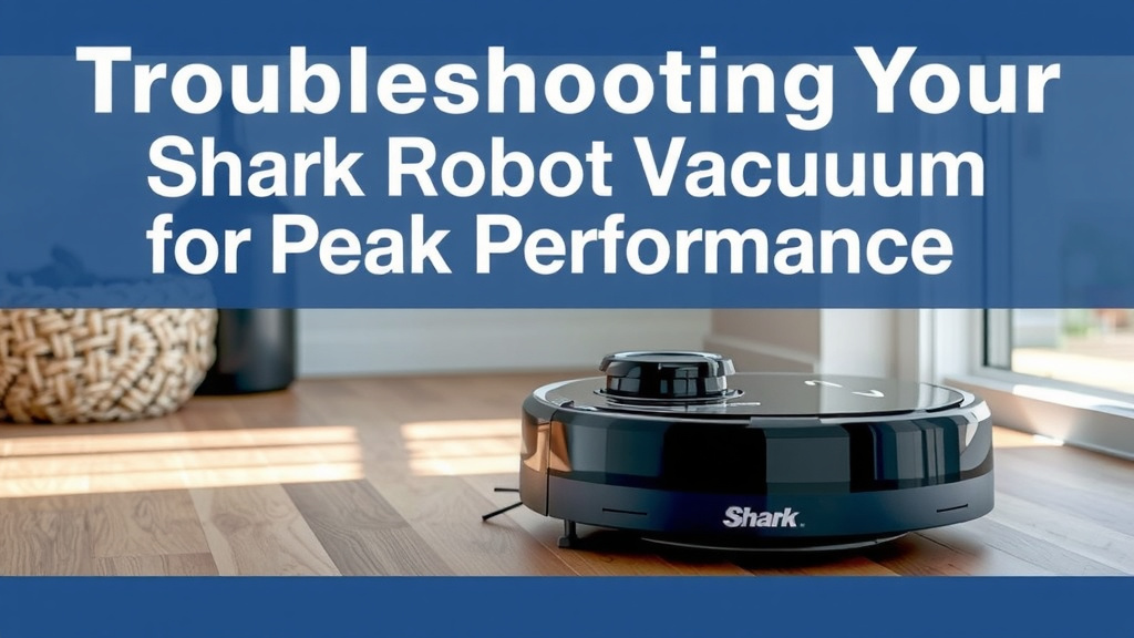 Troubleshooting Your Shark Robot Vacuum for Peak Performance